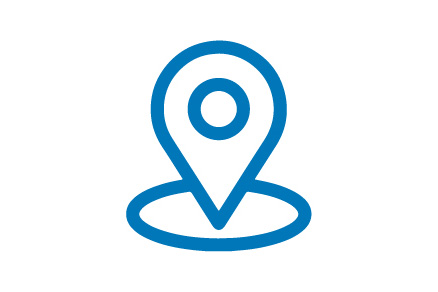 Icon das einen Pin auf einer Karte zeigt